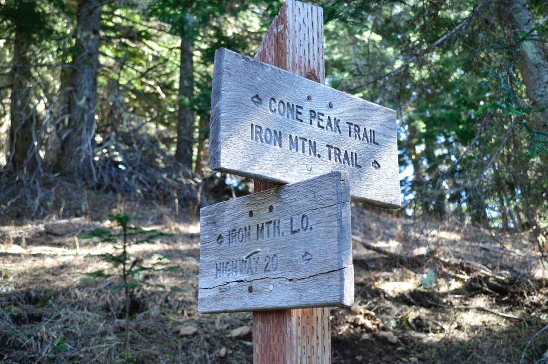 Iron Mountain trail sign