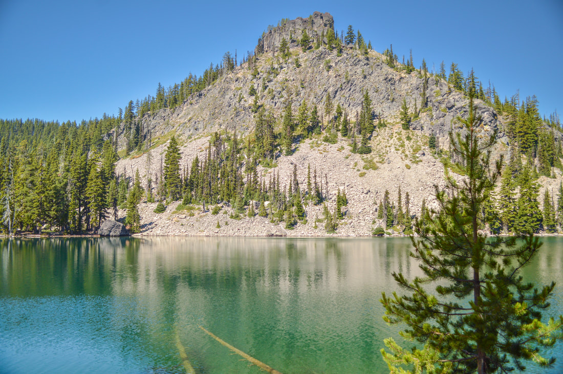 Middle Rosary Lake in the summer