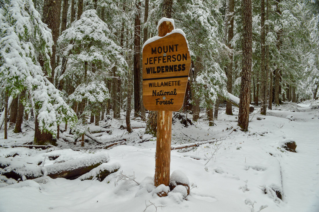 Mt. Jefferson Wilderness sign