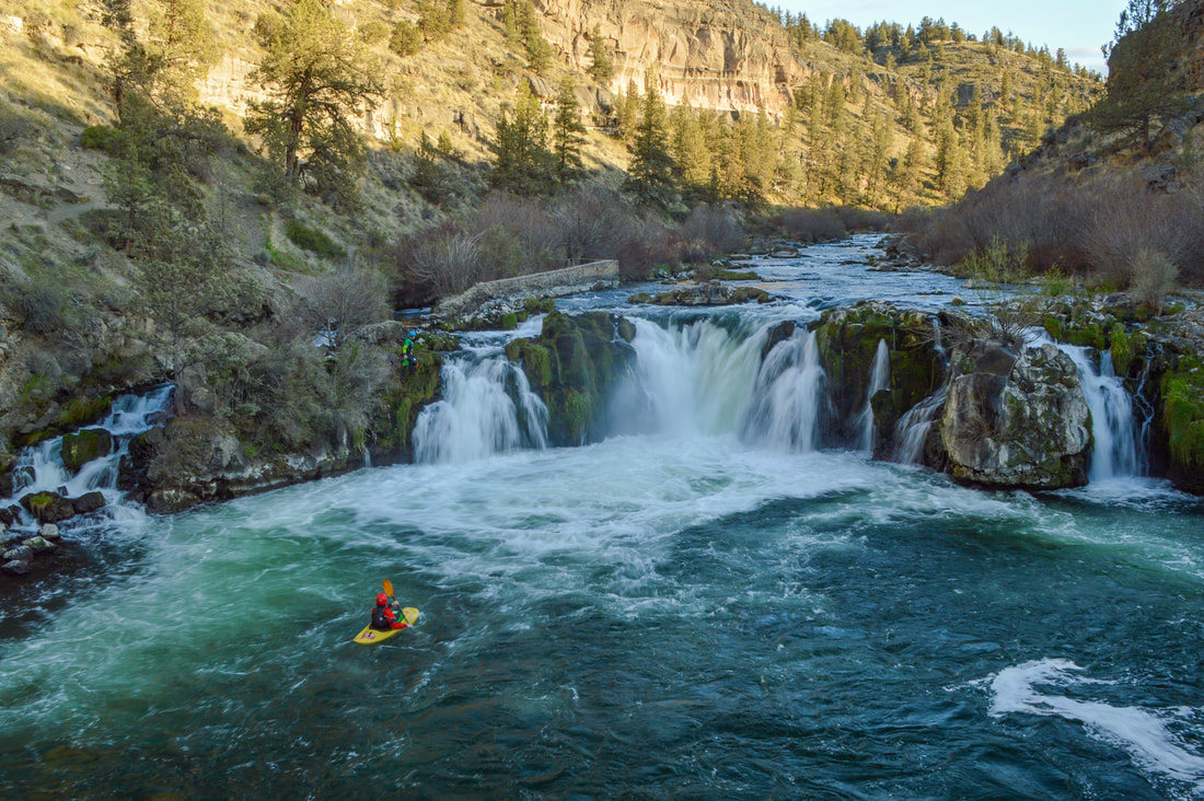 Kayaker at Steelhead Falls