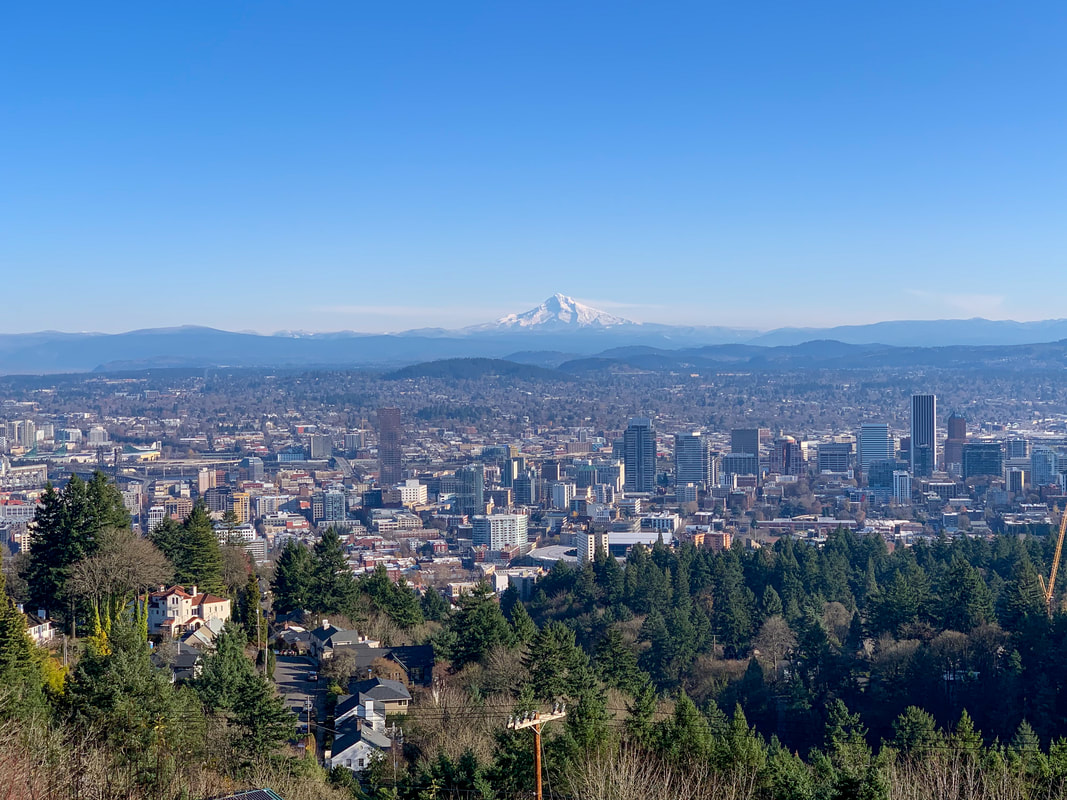 Mt. Hood view from Pittock Mansion