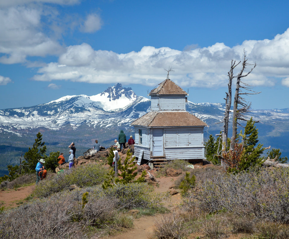 Old fire lookout at Black Butte