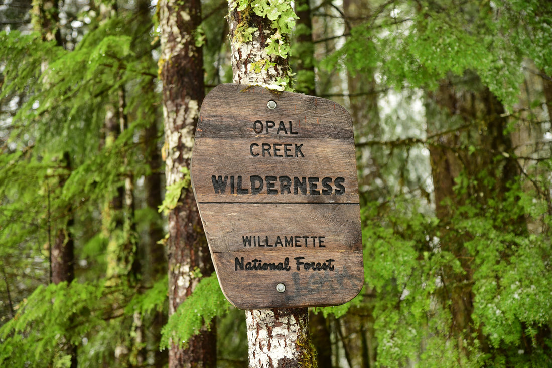 Opal Creek Wilderness sign