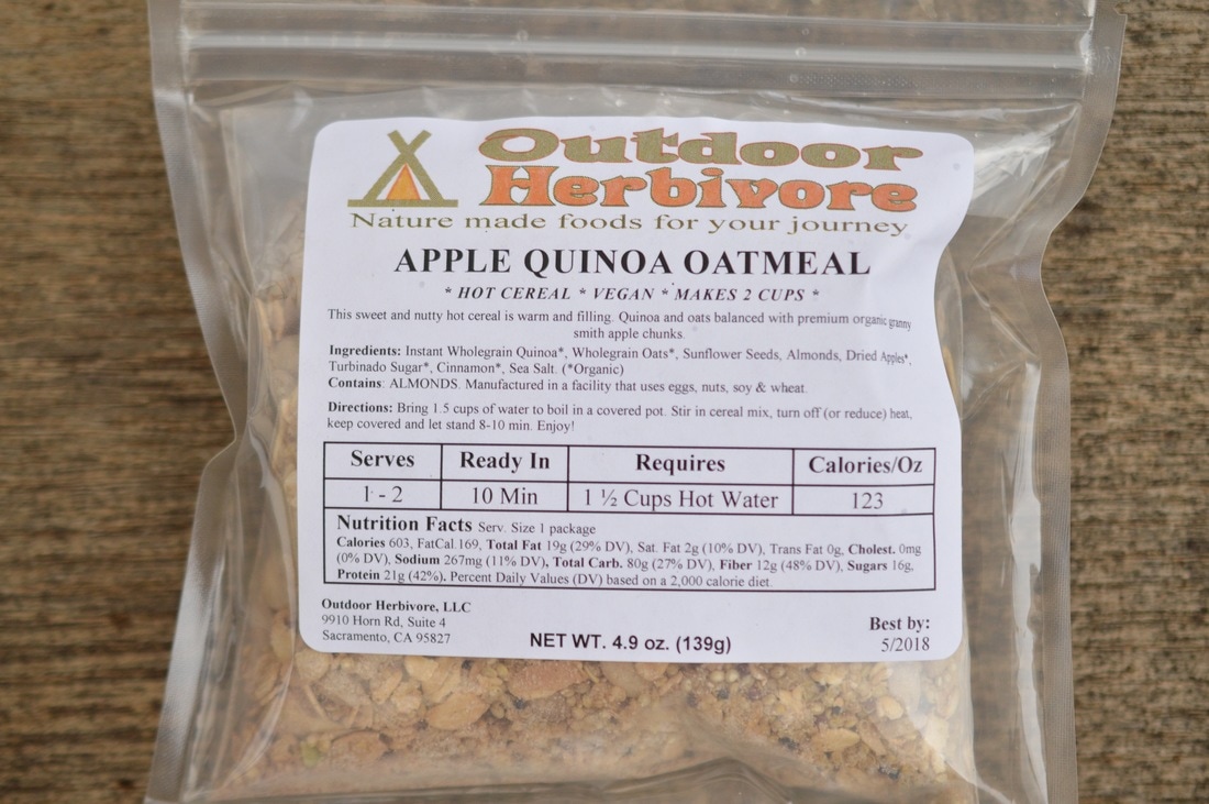 Outdoor Herbivore Apple Quinoa Oatmeal