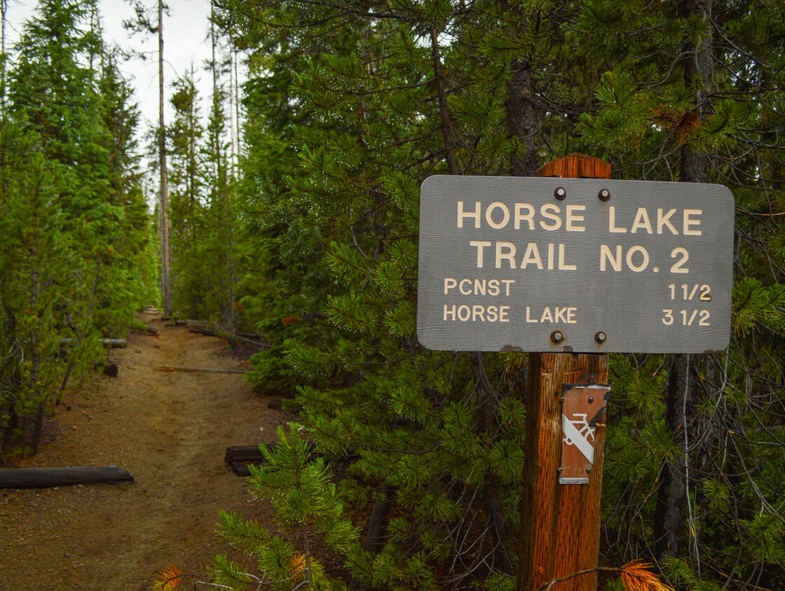 Horse Lake Trail sign