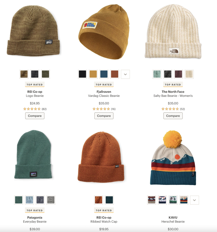 beanies from REI