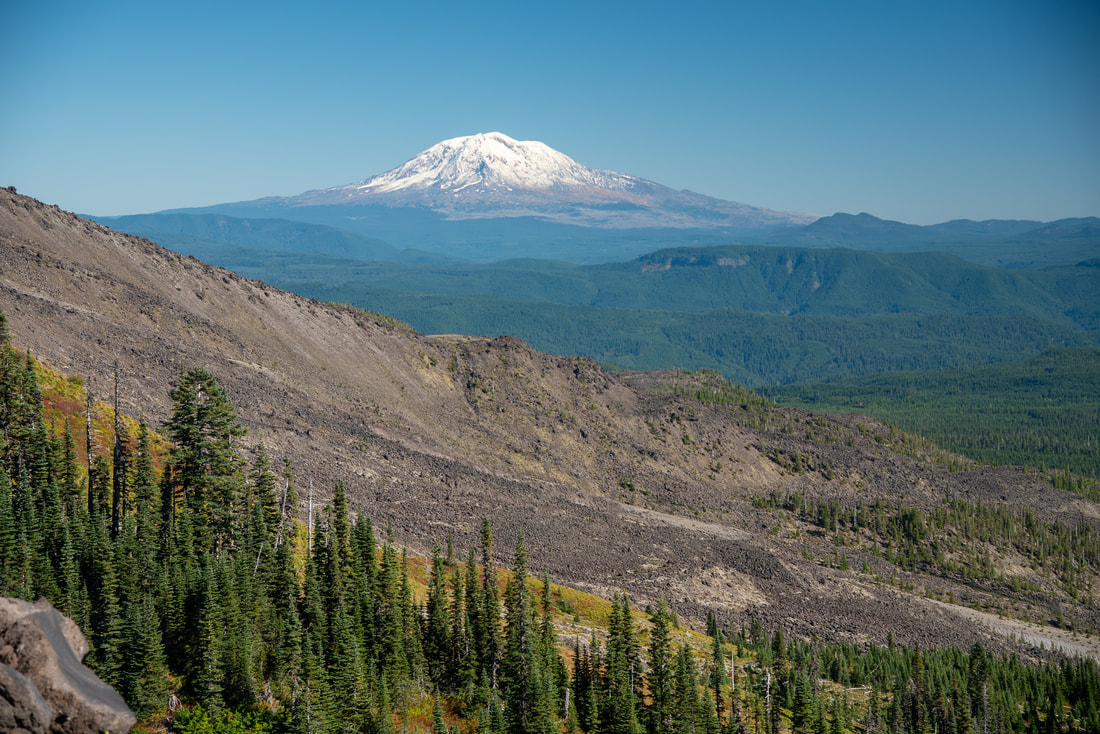 view of Mount Adams from Helens