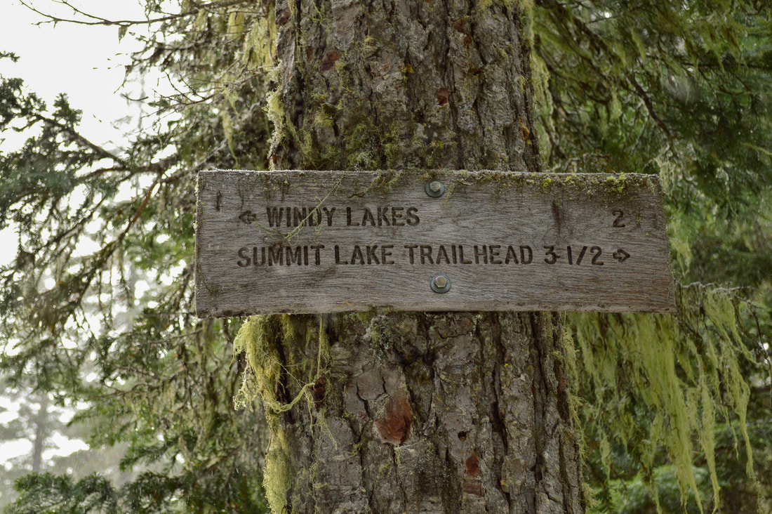 Windy Lakes sign