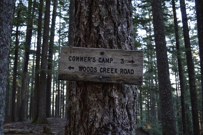 Mary's Peak North Ridge trail sign