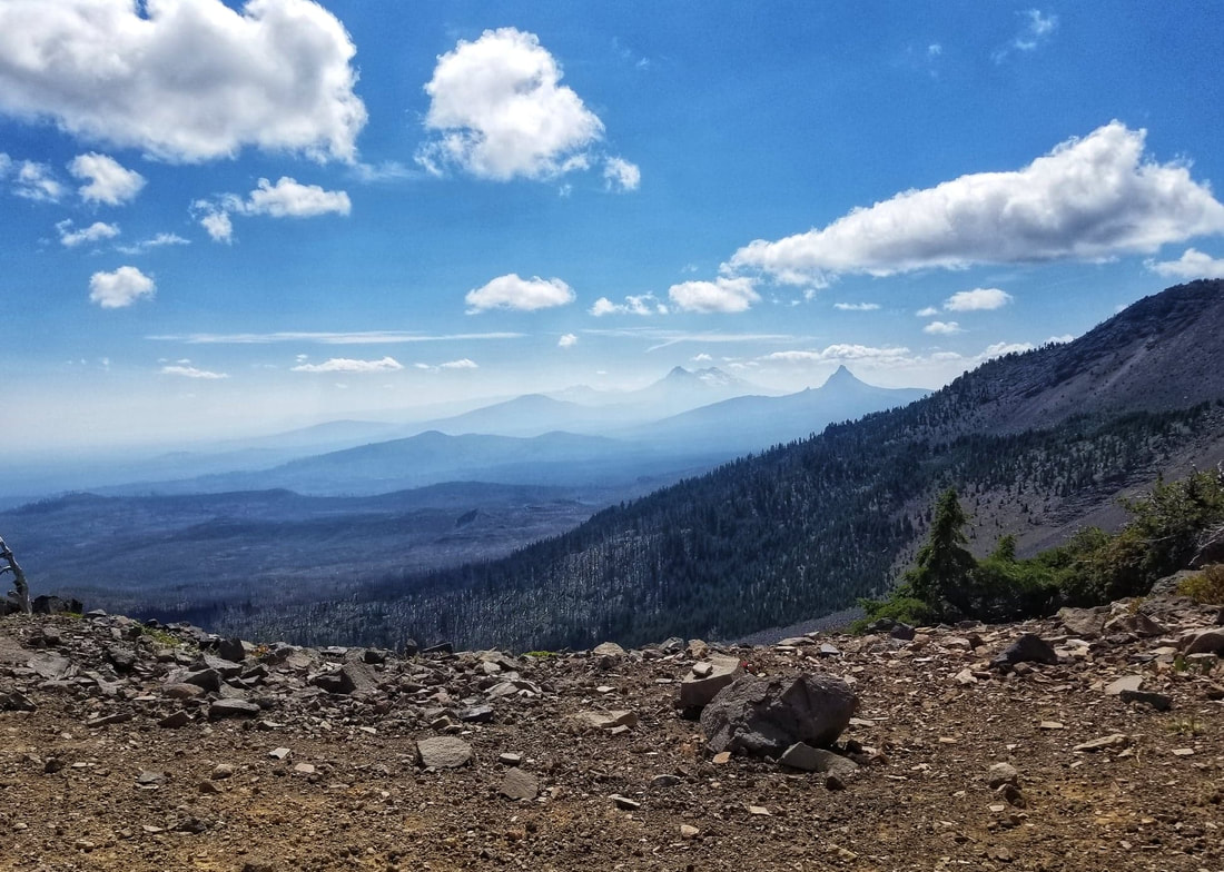 View of Mt. Washington from Three Fingered Jack saddle