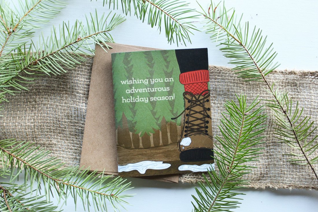 Little Red Card Co. holiday greeting card
