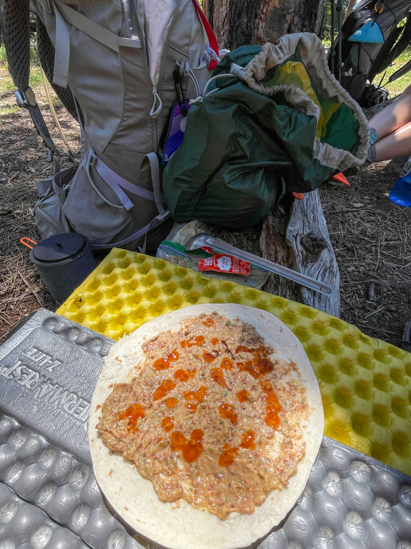 an example of backpacking lunch