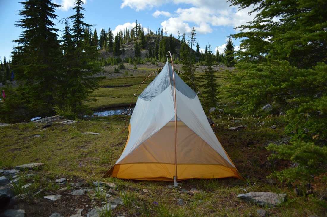 Big Agnes Fly Creek UL2 tent at Sister Spring Pacific Crest Trail Oregon