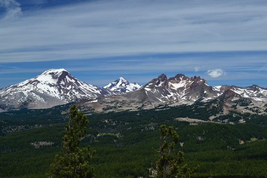 The Three Sisters from Tumalo Mountain