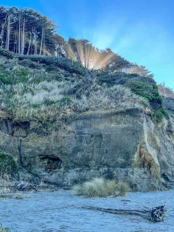 cliffs at Hobbit Beach