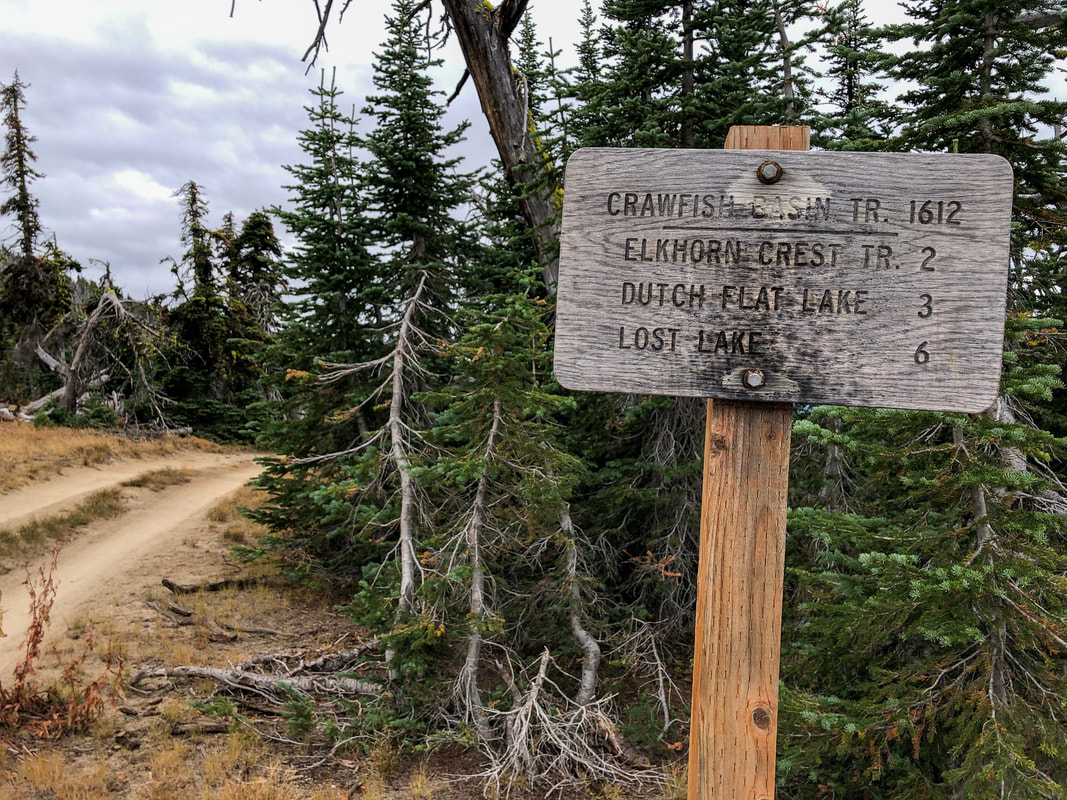 Crawfish Basin Trail sign