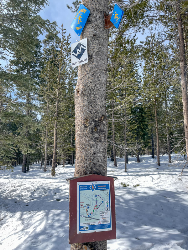difficulty rating sign at Meissner Sno-Park 