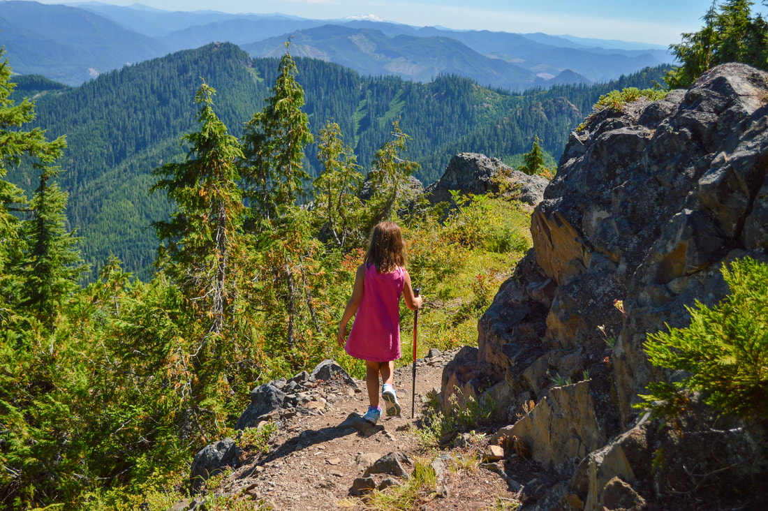Tidbits Mountain trail kid-friendly hike
