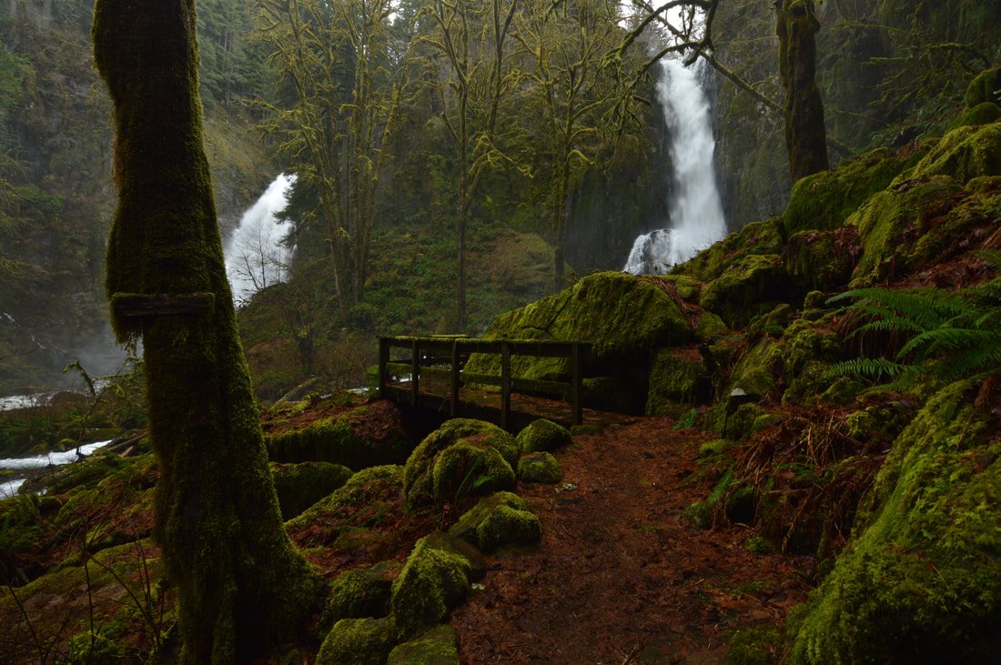 Lower Kentucky Falls and North Fork Falls, best waterfall hikes in Oregon