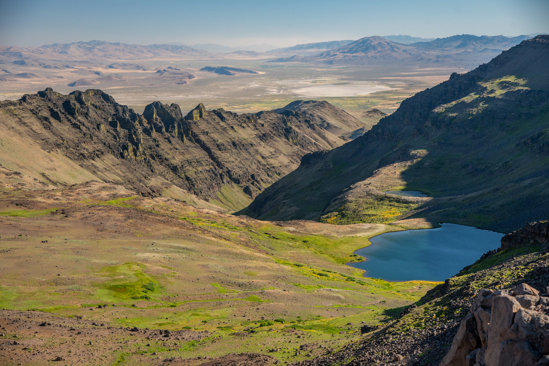 view of Wildhorse Lake from Steens Mountain