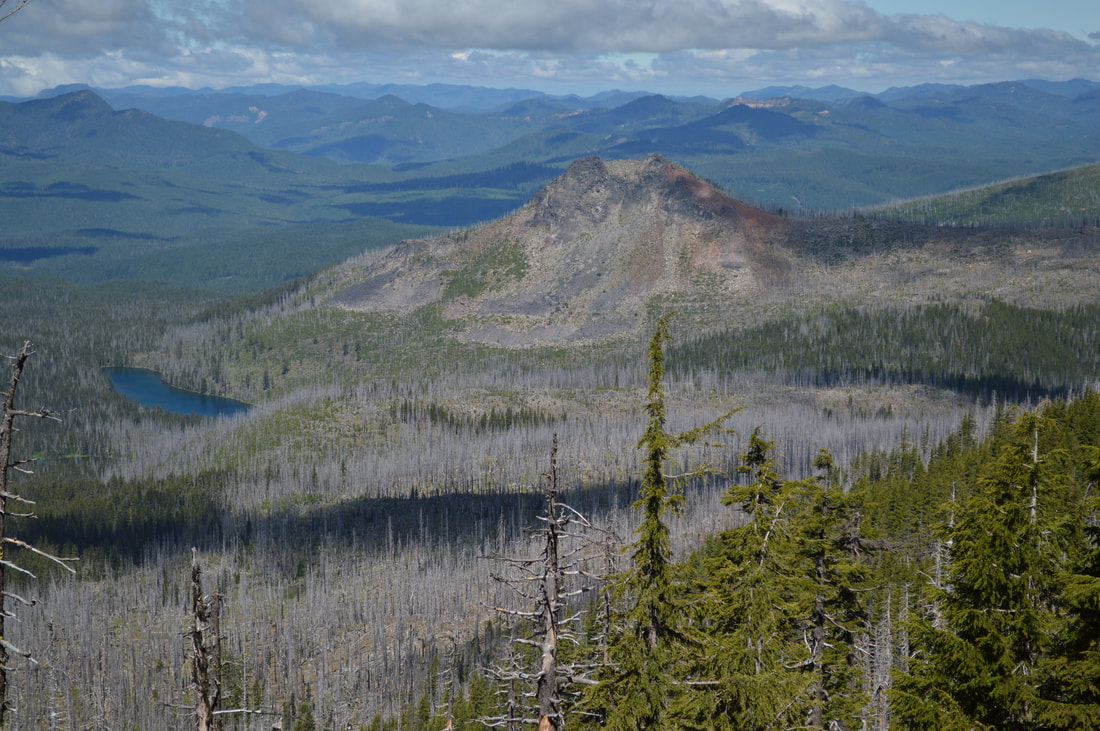 View of Duffy Lake from the Three Fingered Jack Loop