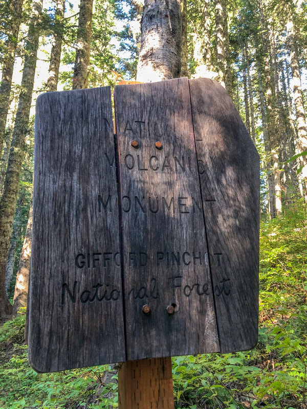 Gifford Pinchot National Forest boundary sign