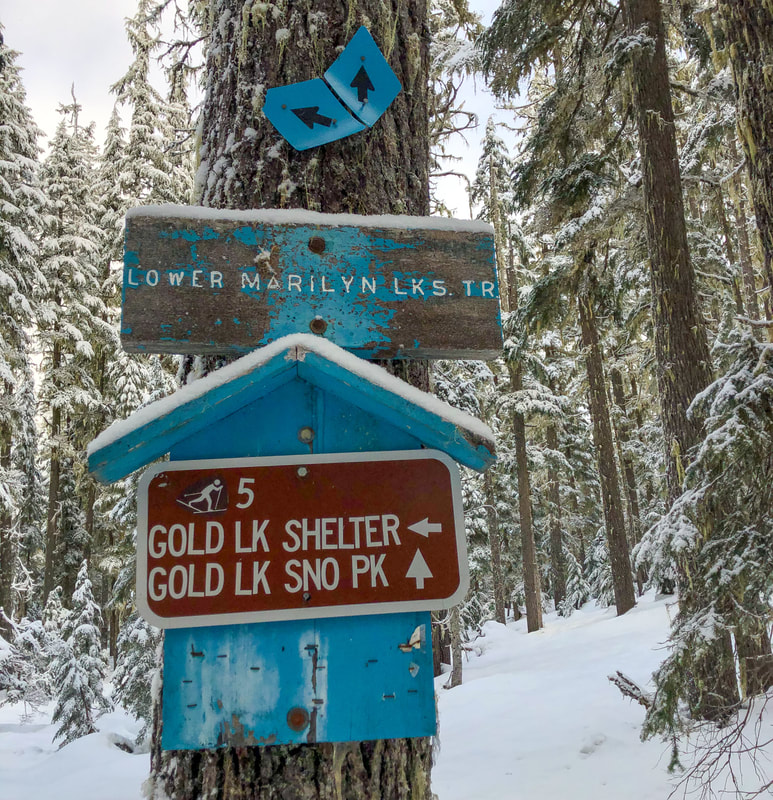 Gold Lake Shelter sign