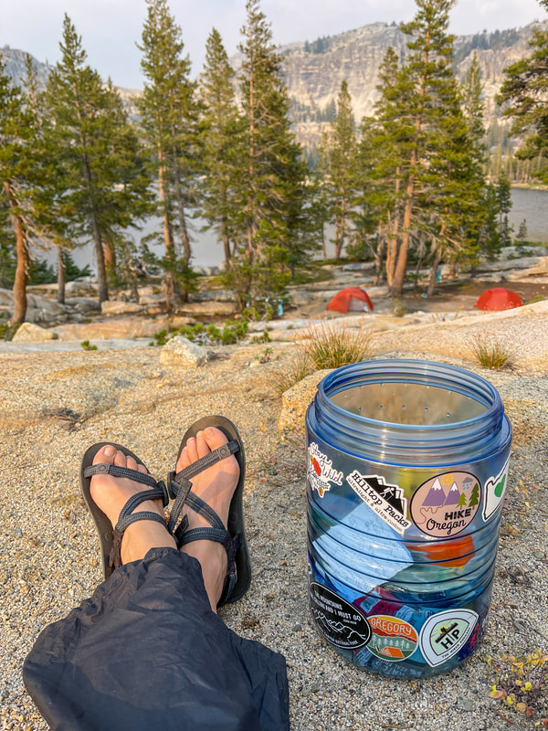 bear canister on the PCT