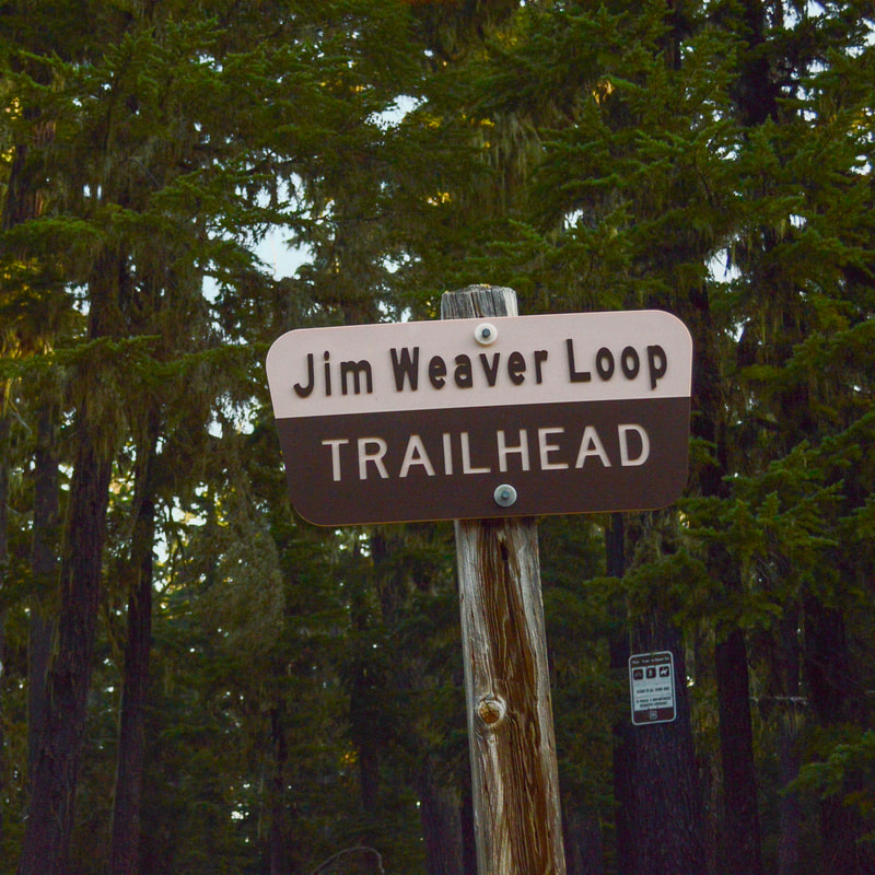 Jim Weaver Loop trail sign