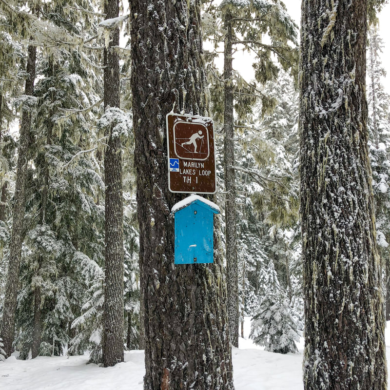 Marilyn Lakes trail sign