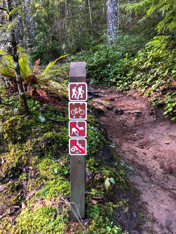 Marys Peak North Ridge Trailhead sign