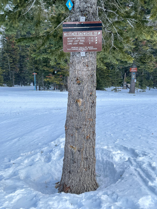 Meissner shelter trail sign
