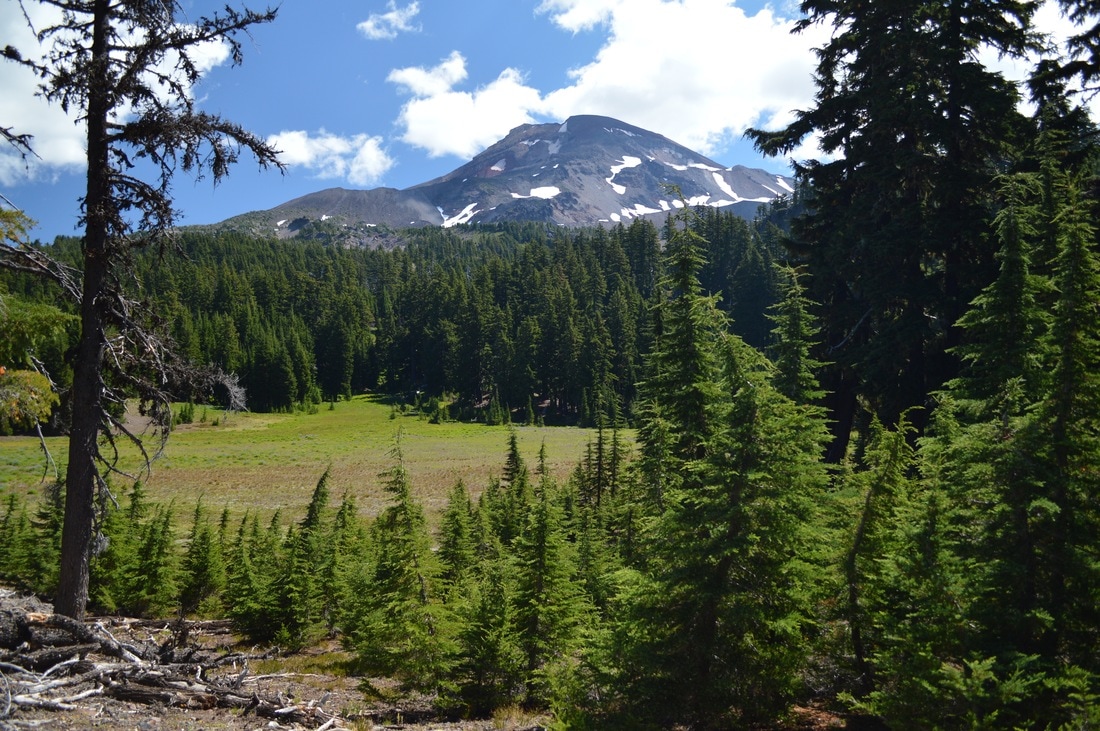 South Sister at Separation Creek Pacific Crest Trail Oregon