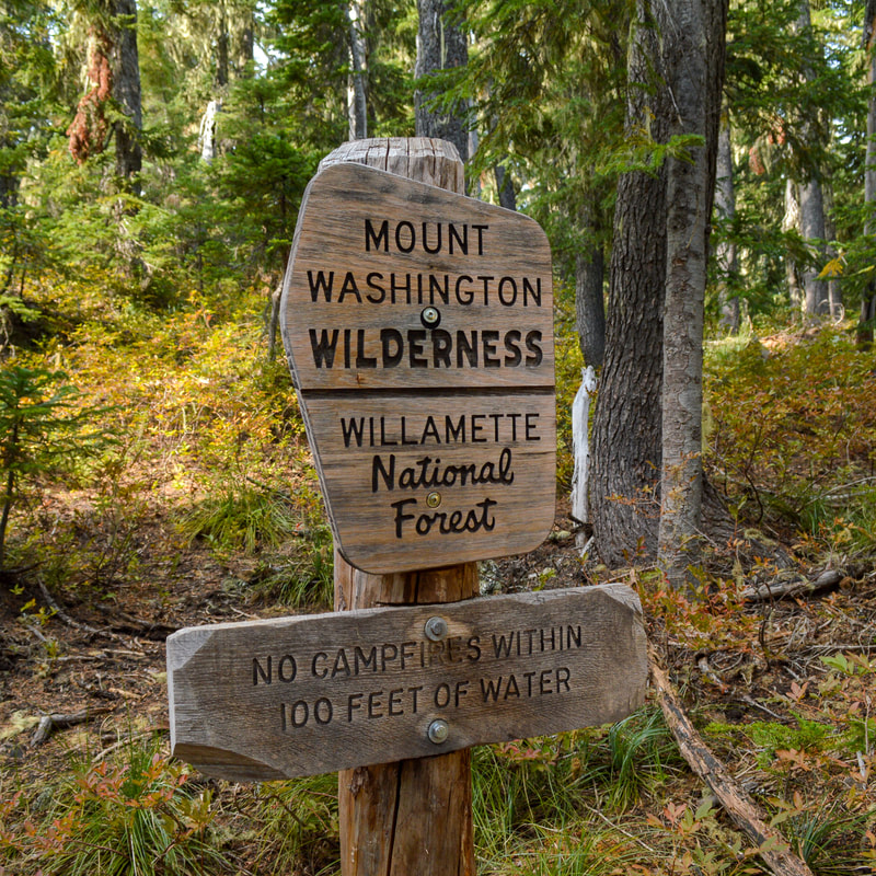 Mount Washington Wilderness sign