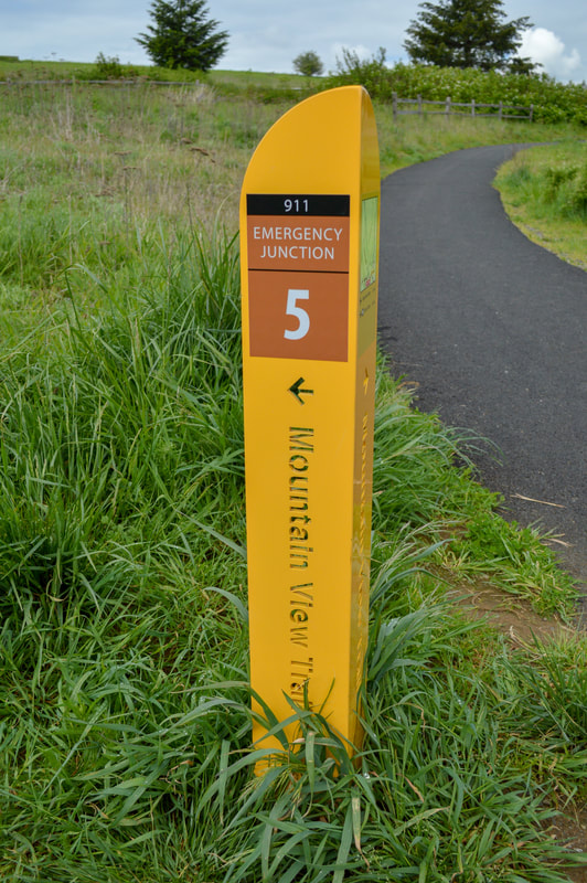 Mountain View Trail sign Powell Butte