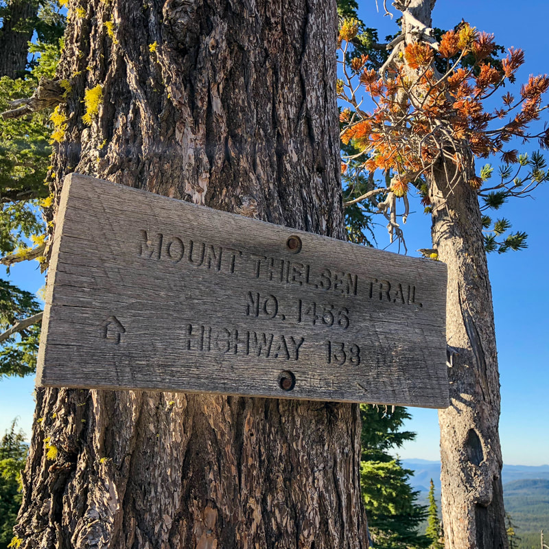 Mt. Thielsen and PCT intersection
