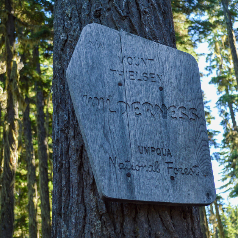 Mt. Thielsen Wilderness sign