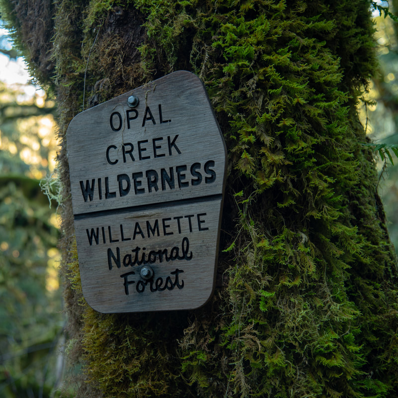 Opal Creek Wilderness sign