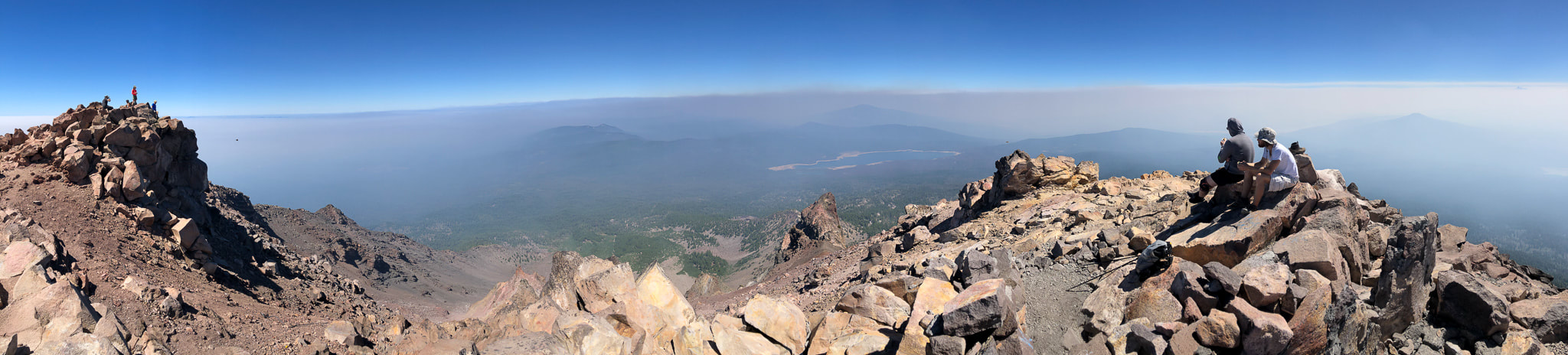 Panorama view from Mt. McLoughlin summit