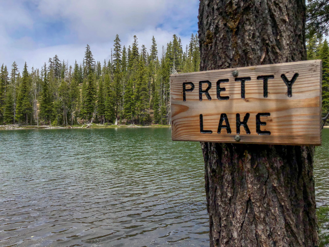 Pretty Lake sign
