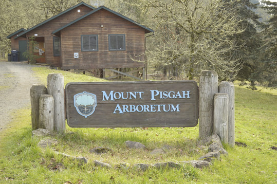 Mount Pisgah Arboretum sign