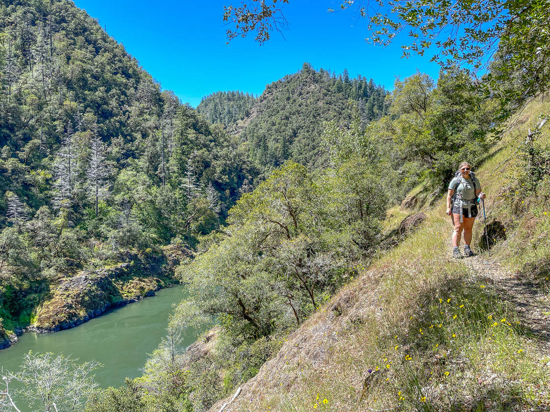 steep Rogue River Trail