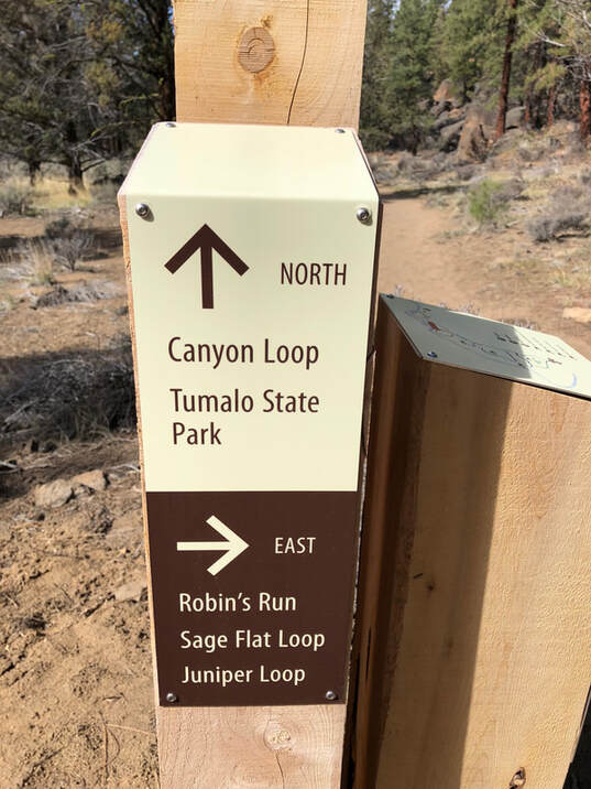 Trail sign Riley Nature Preserve