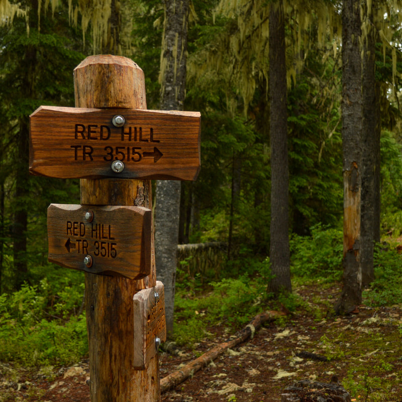 Red Hill Trail sign