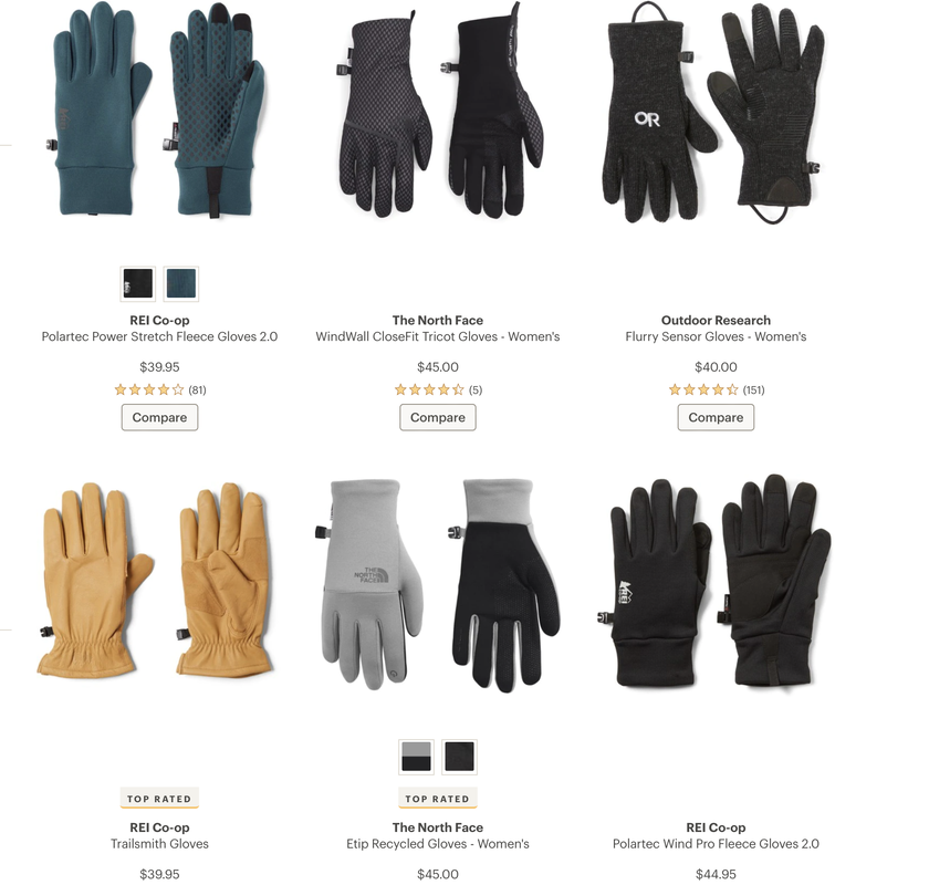 gloves from REI