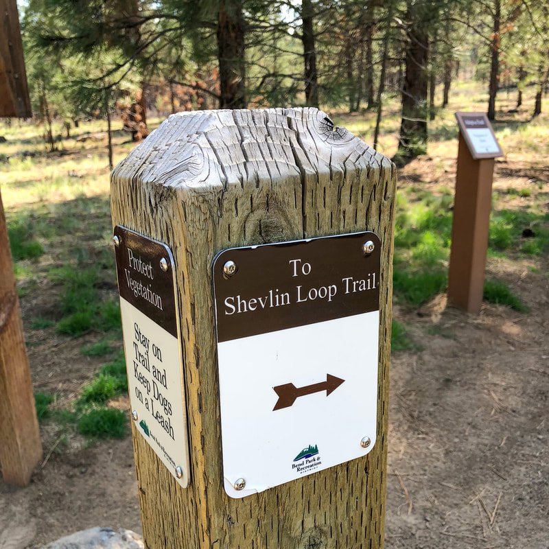 Shevlin Park Loop Trail sign