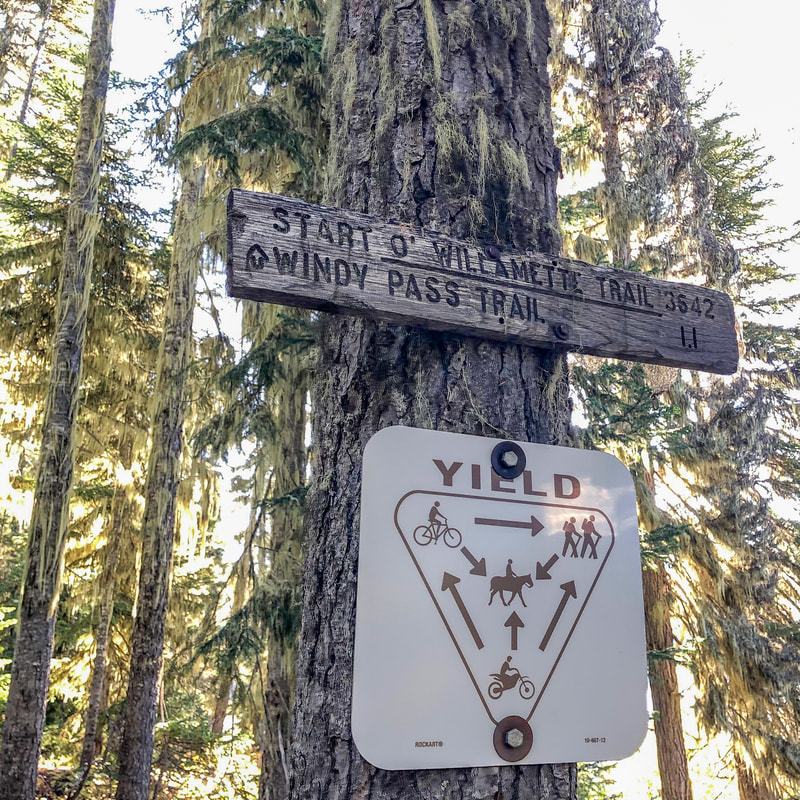 Start O'Willamette Trail sign