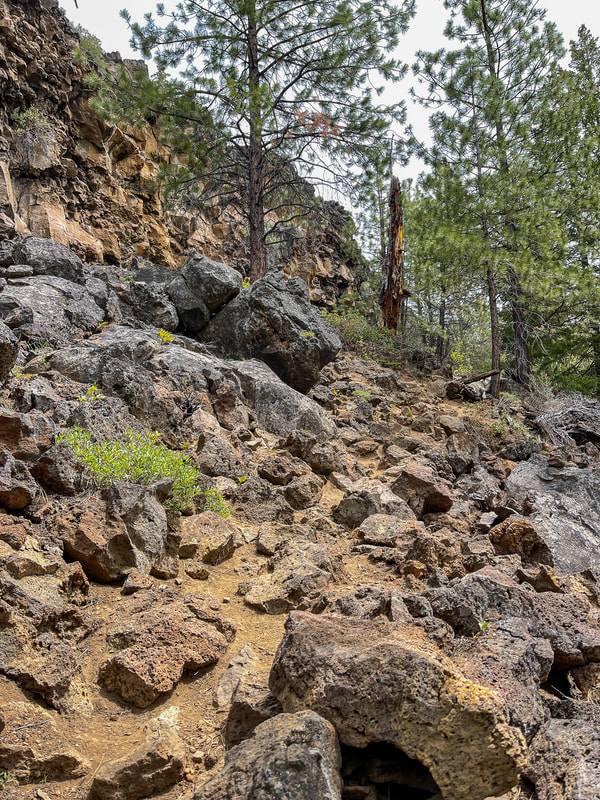 steep rocky trail Whychus Creek Trail