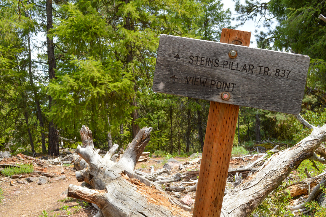 Steins Pillar viewpoint sign