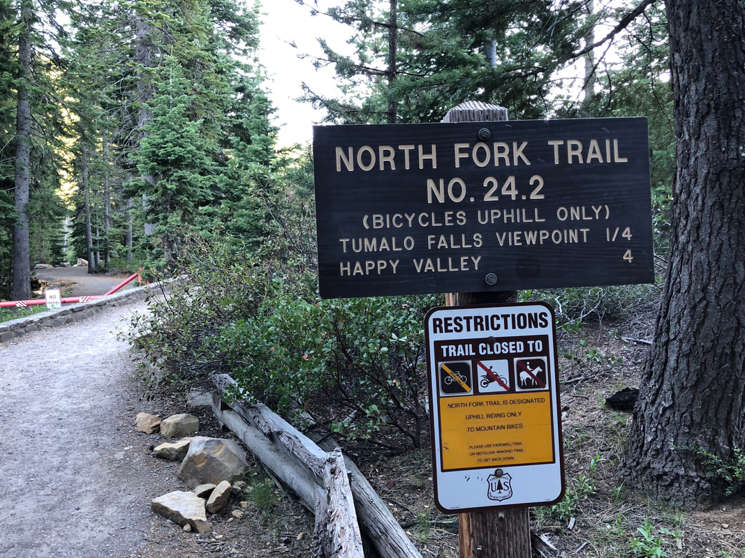 Tumalo Fall trail sign
